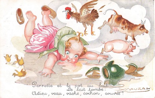 Illustree signee mauzan - cp,