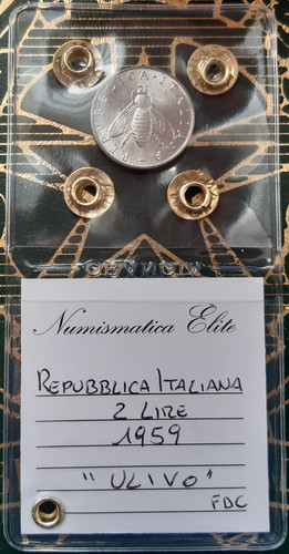 2 lire 1959 - , (ulivo)