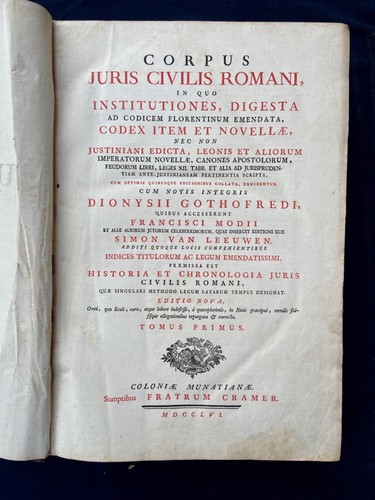 Corpus juris civilis romani - juris,
