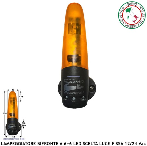Lampeggiante arancio led - lampeggiante,