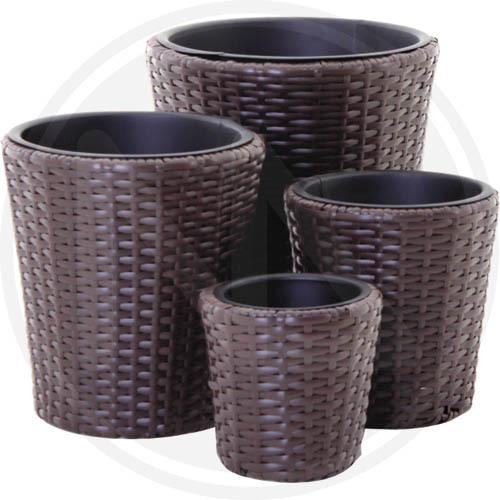 Kit vasi polyrattan - kit,