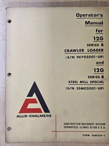 Allis chalmers 12g serie b - allis,