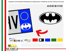 ADESIVI TARGA AUTO LOGO BATMAN