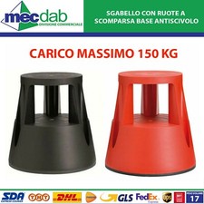 Sgabello con Ruote a Scomparsa