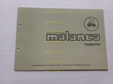 Malanca 50 Tigrotto anni 70 catalogo ricambi telaio originale - FRAME PARTS LIST
