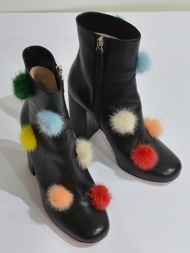 Stivali fendi pelliccia pom - stivali,