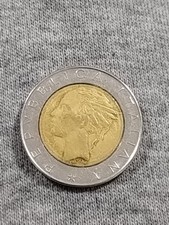 Moneta 500 lire - , bimetallica