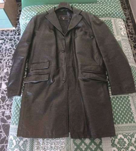 Trench cappotto pelle uomo - trench,