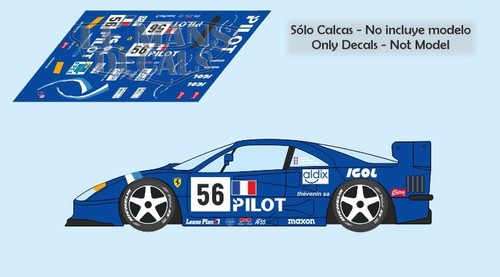 Decals ferrari f40 - ferrari, mans