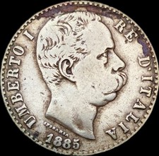 ITALIE 2 Lire 1885 ✨RARE ✨