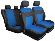 Coprisedili Auto Fodere Nero/Blu Sportivo Cover Set Completo per Alfa Romeo 147