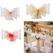 10pcs Organza Fusciacche Sedia