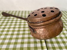 Antico scaldaletto scaldino in