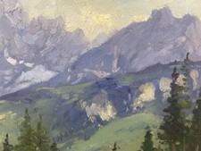 oli on canvas  italian peinter