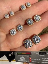 Orecchini a perno aureola