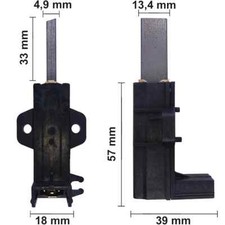 Spazzole di carbone per lavatrice Indesit WIL106SP, WIL140B, WIL62