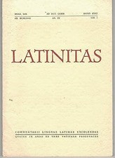LATINITAS an. MCMLXVII an. XV Lib. I [Library Binding] aa.vv