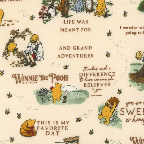 Tessuto panna citazioni - , winnie