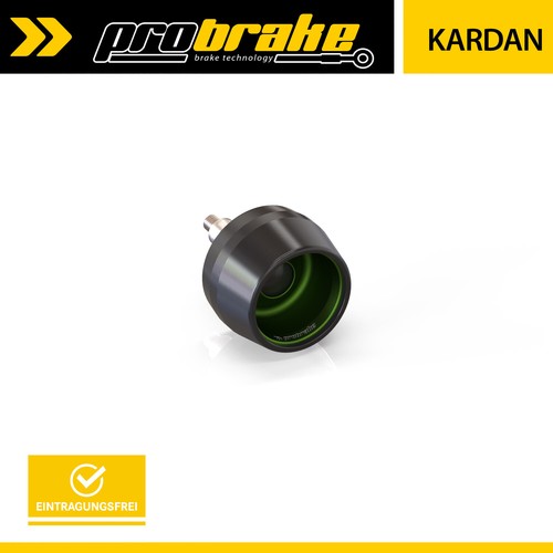 Paraurti cardanico conic - conic, verde