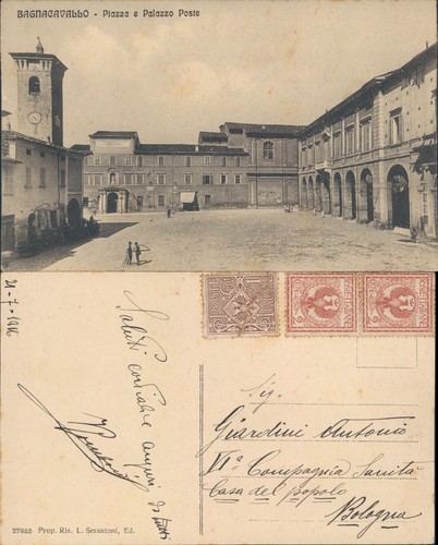 Bagnacavallo piazza animata - bagnacavallo,
