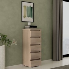 Cassettiera noce 5 cassetti in