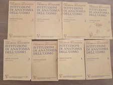 Lotto 8 Libri Istituzioni Anatomia Dell'uomo Chiarugi Vol.1.2.3.4.5 Bucciante 