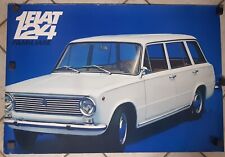 MANIFESTO ORIGINALE FIAT 124 FAMILIARE