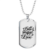 Fede Hope Love Corsivo Collana