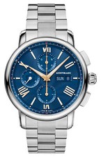 Limitata Ed. Montblanc Star Legacy Automatico Cronografo IN Acciaio Da Orologio