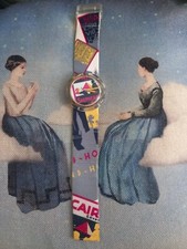 Vintage Pop Swatch PWK140 Raffles Orologio Polso Egitto Anni 90 (no pila no box)