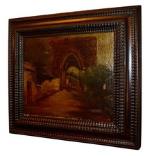 ELEGANTE DIPINTO OLIO SU TELA   EPOCA  '800 FRANCESE