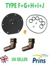 PRINS VSI Gpl Autogas Vaporizzatore Riduttore Ricambi Kit Riparazione + 2 Gomito