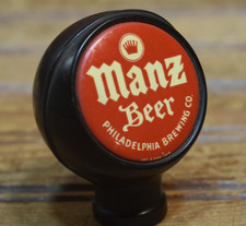 MANZ BEER PHILADELPHIA PENNSYLVANIA MANICO RUBINETTO A SFERA INSEGNA ESTRAIBILE CIRCA 1930 RARA