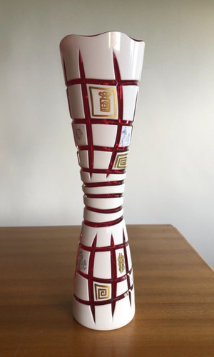Vaso ceco boemia borske sklo - vaso,