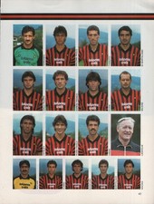 GUERIN SPORTIVO SERIE A 1985/86  2 FOGLI CALCIO ITALIA MILAN - RETRO LECCE