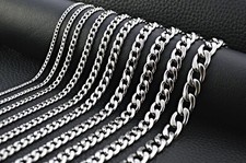 Collana in acciaio inox corazzata collana bracciale argento uomo donna bigiotteria