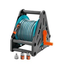 Avvolgitubo acqua portatile Gardena 2687-20 tubo 15mt + lancia e raccordi