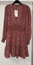 ZARA MARSALA MINI ABITO CORTO