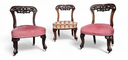 Set tre antiche sedie - tre, da