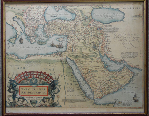 Mappa ortelius dell impero - mappa,