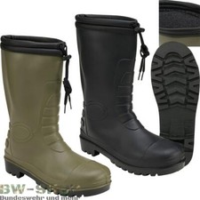 BRANDIT RAINBOOT STIVALI DI GOMMA INVERNALI CON FODERA ESERCITO CACCIA OUTDOOR STIVALI DI GOMMA