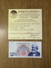 BANCONOTA LIRE 1000 VERDI 1º