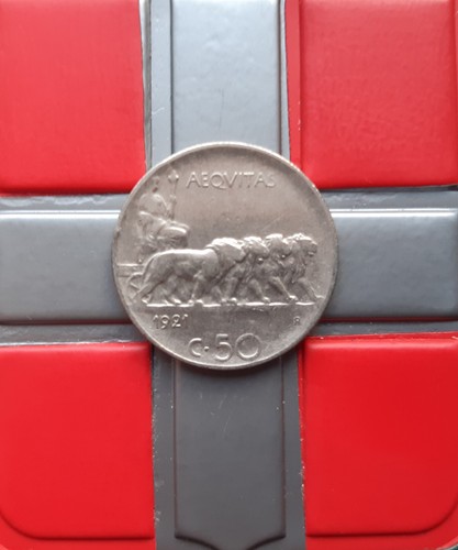 50 centesimi 1921 - (£),