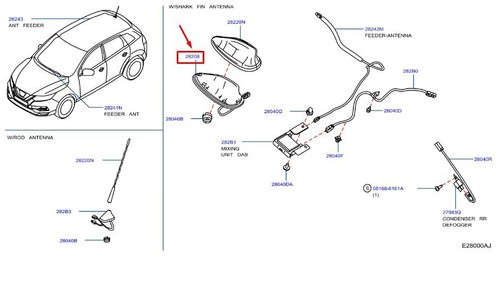 Nissan qashqai j11 - j11, antenna