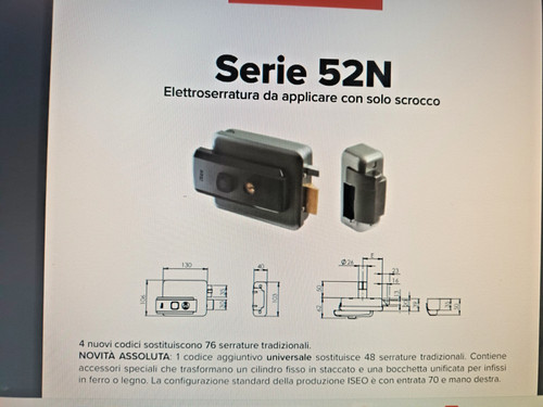 Elettroserratura applicare - da,