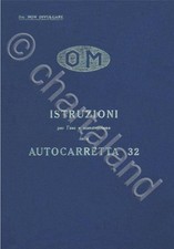 TRATTORE Autocarretta OM 32 1935 Manual DVD