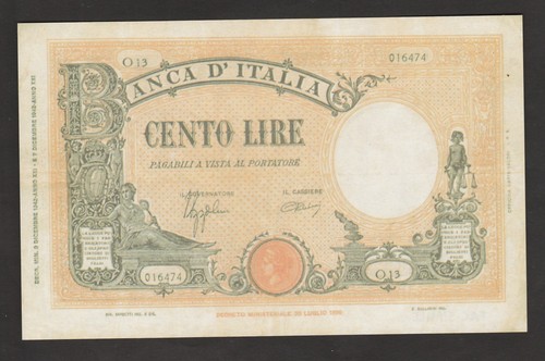 Italia banconota 100 - ,