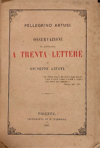 Artusi pellegrino - artusi,, pellegrino.