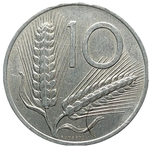 Moneta lire alluminio - moneta, 10