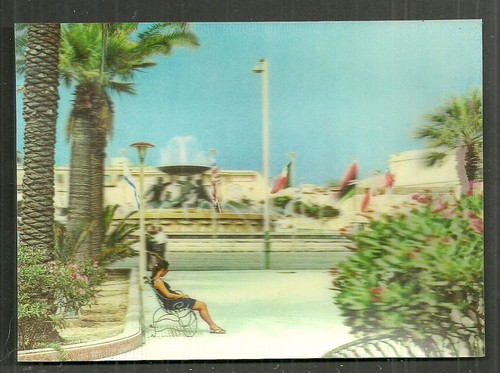 Valetta postcard triton - 3-d,